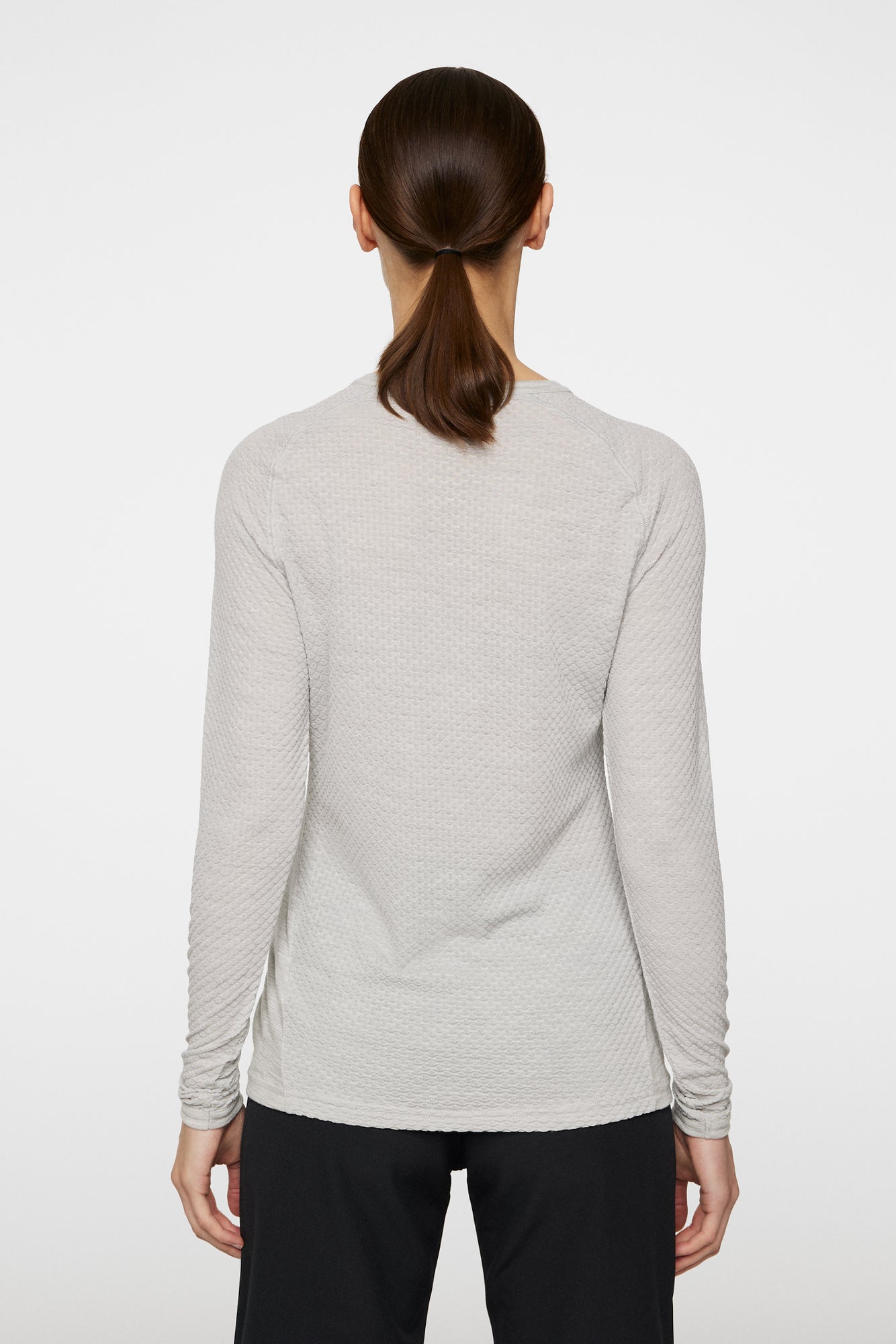 Women | Bella Wool LS T-Shirt | Light Grey Melange