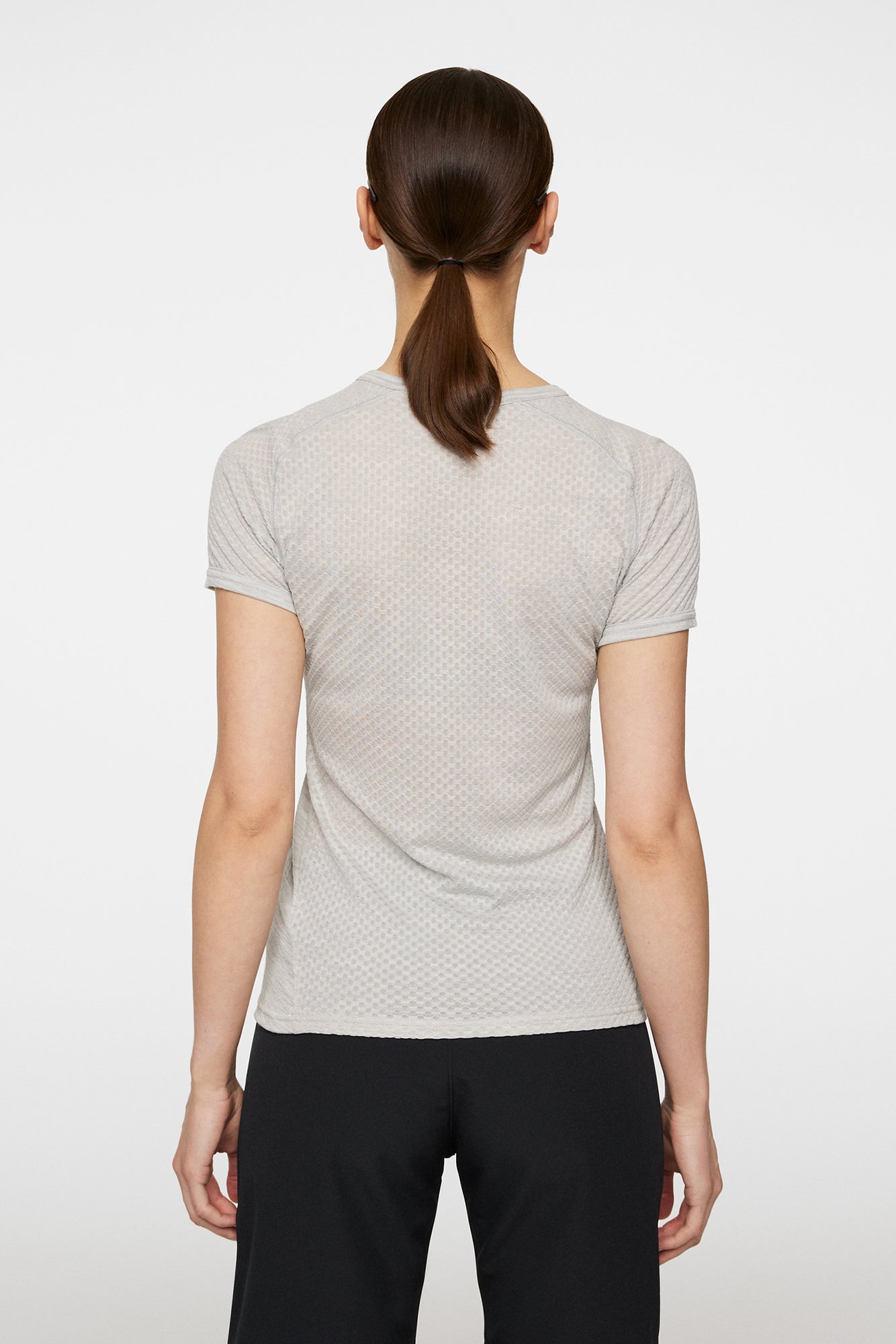 Women | Bella Wool T-Shirt | Light Grey Melange