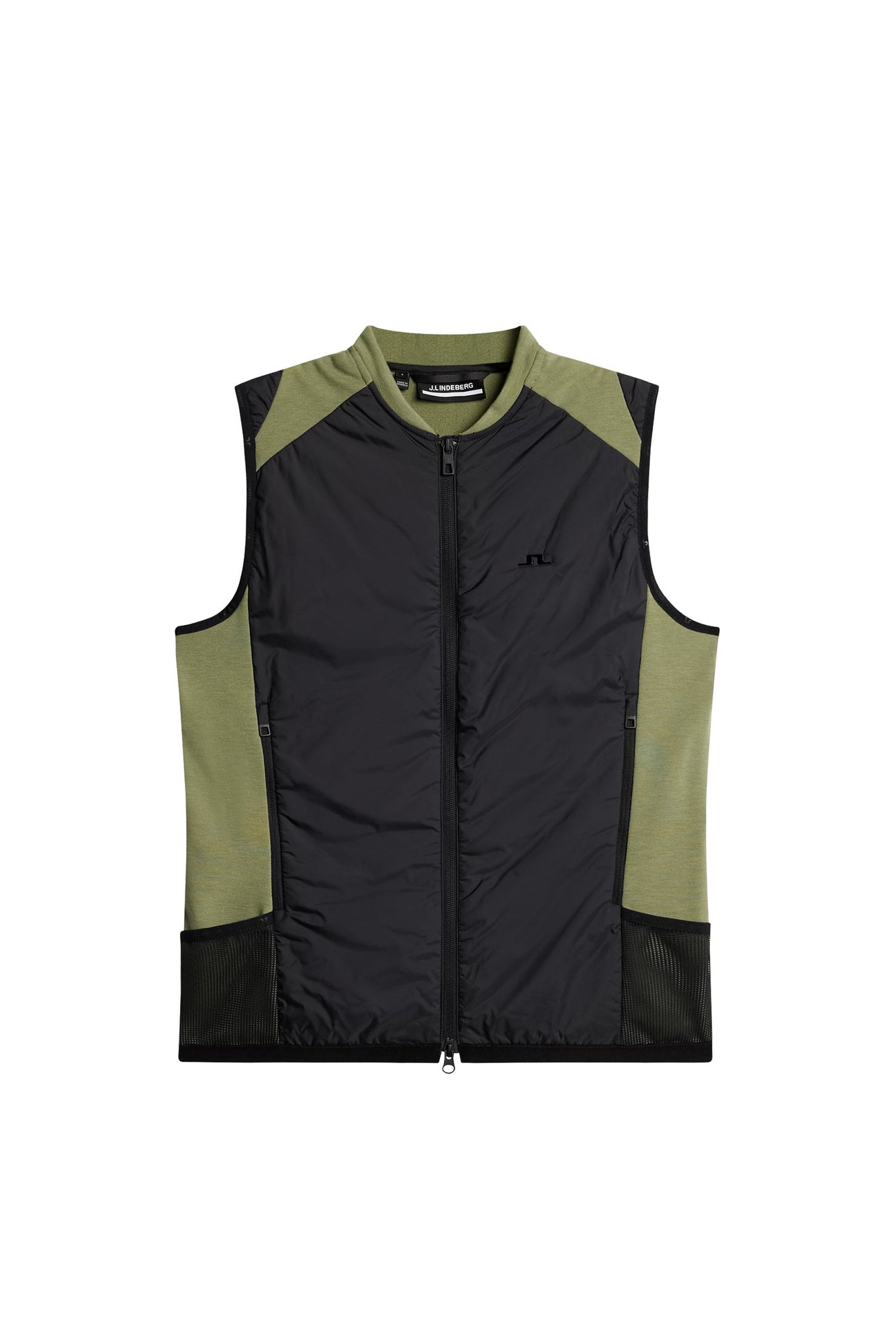 Sanaa Hybrid Vest in Oil Green by J.Lindeberg