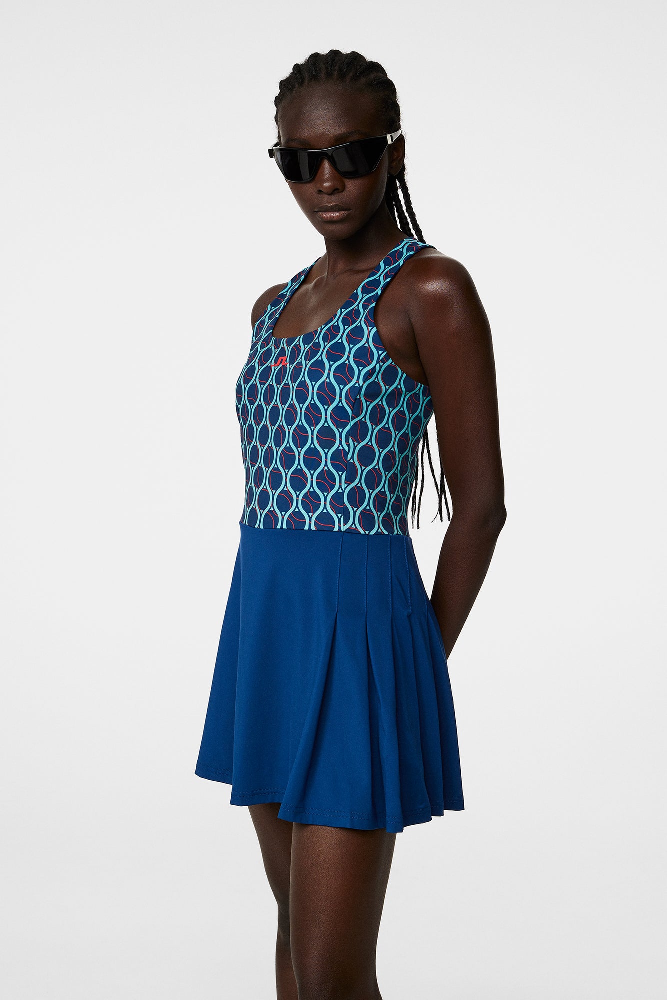 Women | Rachel Print Dress | Racket Fade Estate