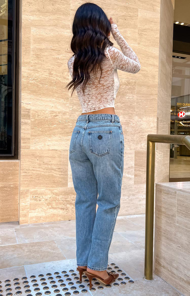 Abrand Scout 95 Mid Straight Crop Jeans | Blue