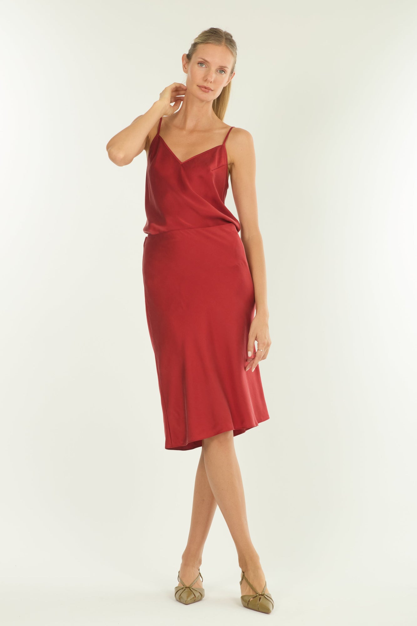 Adina Cami Top | Orange Red