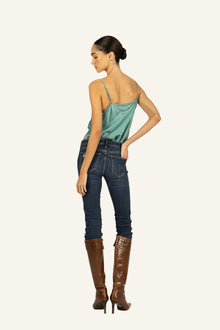 Adina Cami Top | Cyan Green
