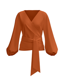 Sustainable Aida Top | Solid Rust