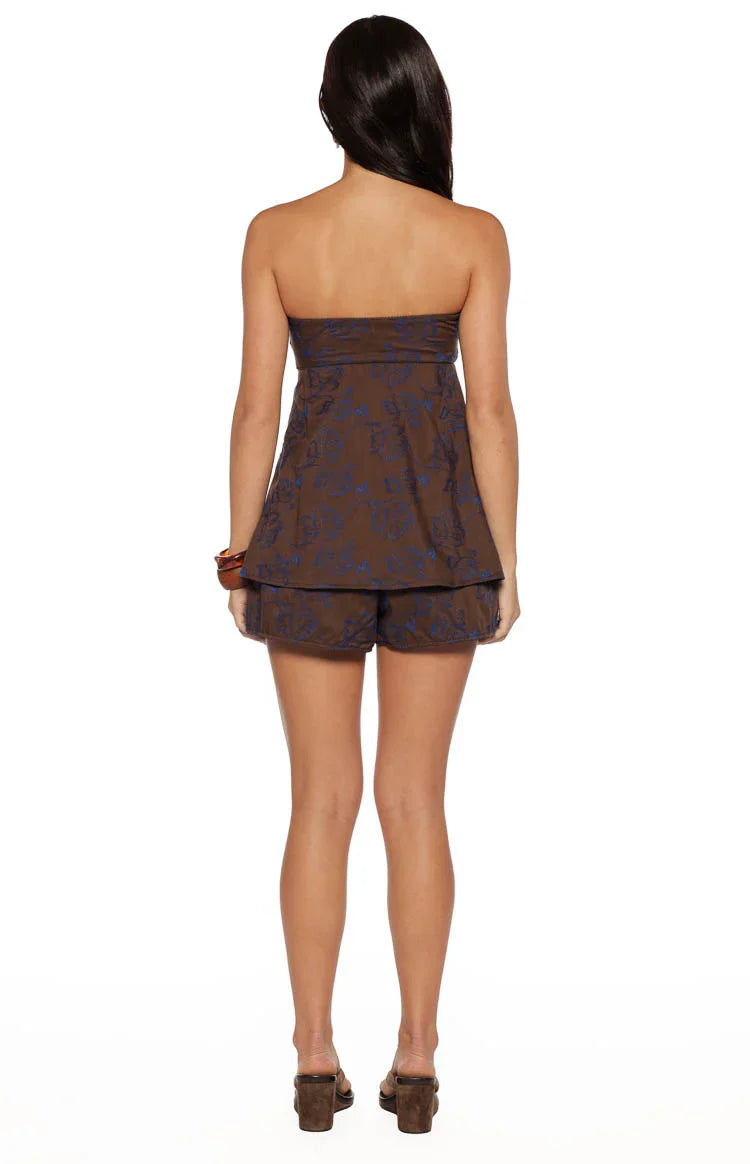Ailany Floral Shorts | Brown