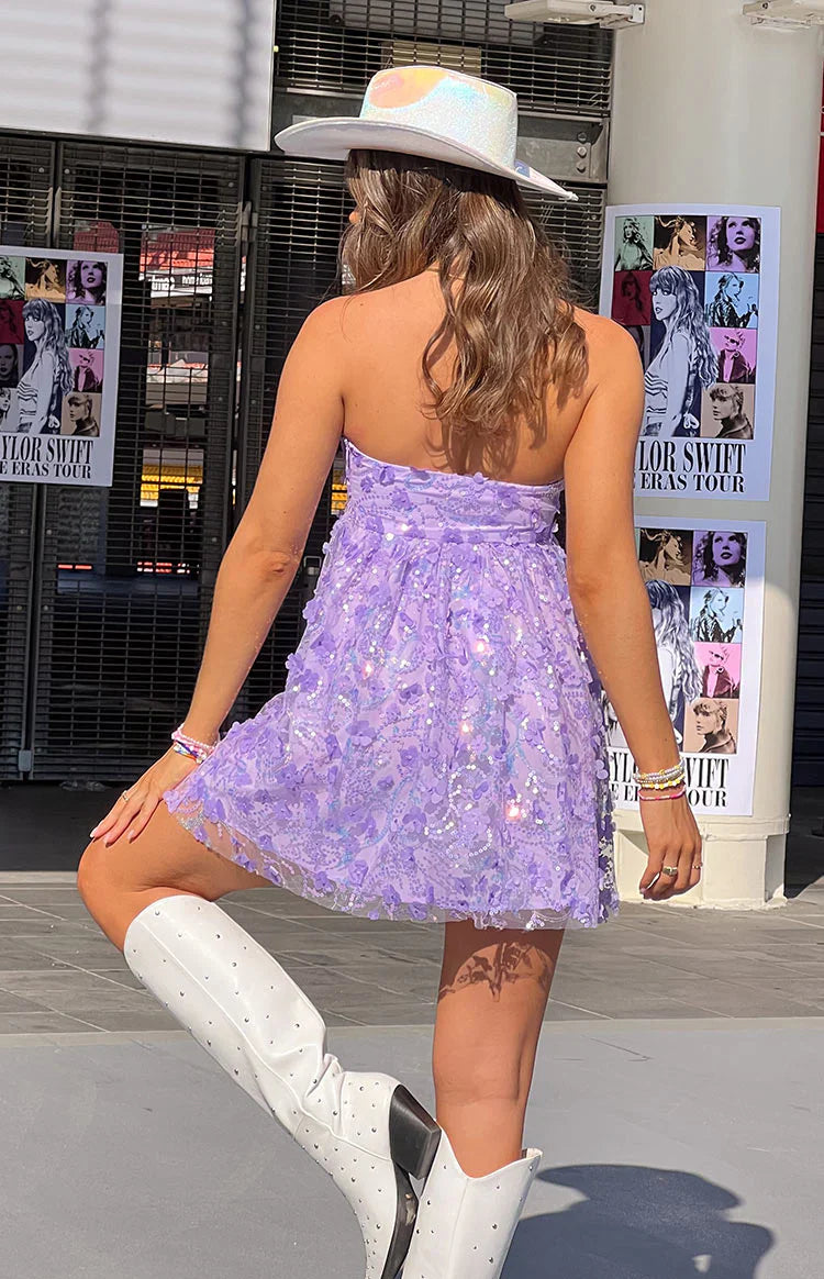 Alison Mini Dress | Purple