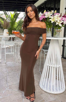 Amabella Maxi Dress | Brown
