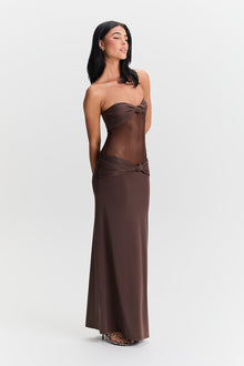 Amara Maxi Dress | Brown