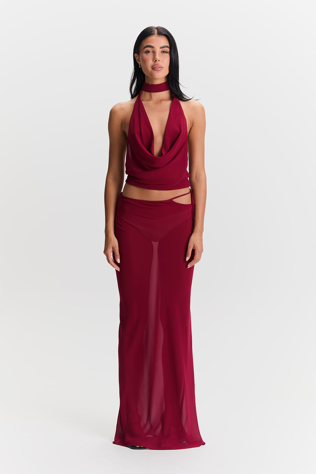 Aubrey Skirt | Cherry Red
