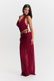 Aubrey Skirt | Cherry Red