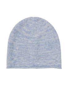 Amicale Cashmere | Women | Cashmere Beanie With Heatset Stones | Light Blue