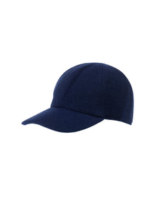 Amicale Cashmere | Women | Cashmere Blend Knit Baseball Cap | Navy