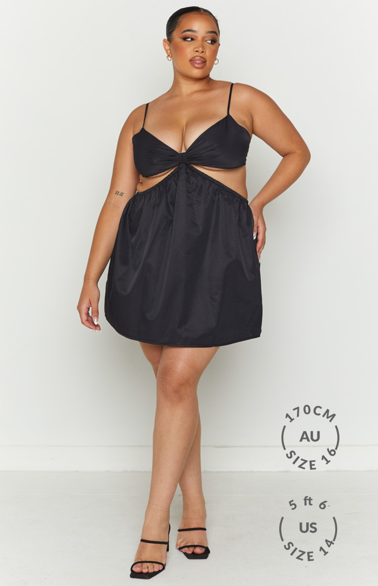 Amorgos Mini Dress | Black
