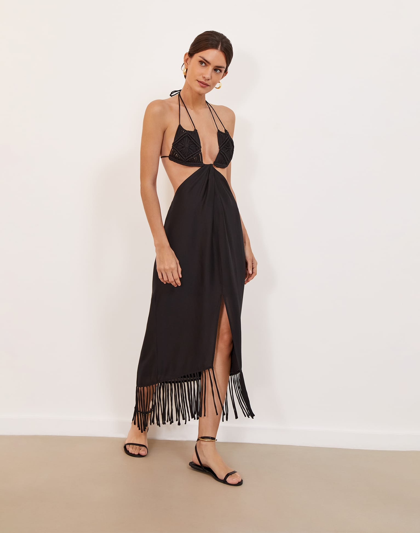 Amra Midi Dress | Black