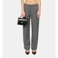 Chain Print Trousers | Women | Black x White