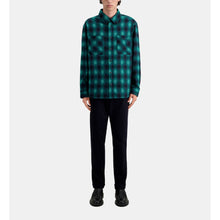 Checked Overshirt | Men | Black x Green