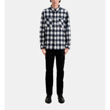 Checked Overshirt | Men | Black x White