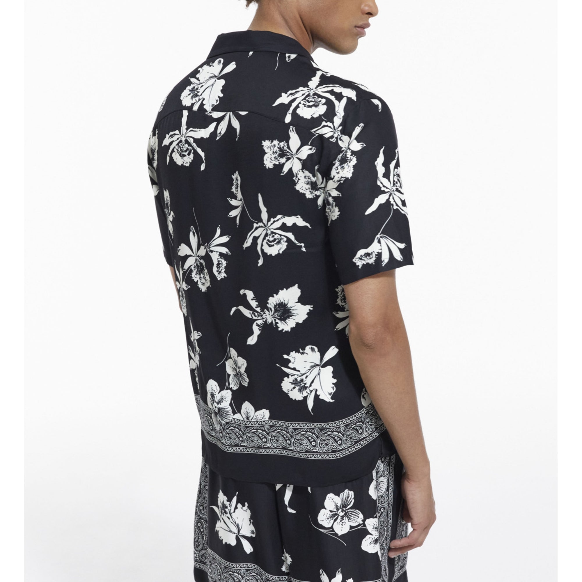 Printed Shirt | Men | Black x White