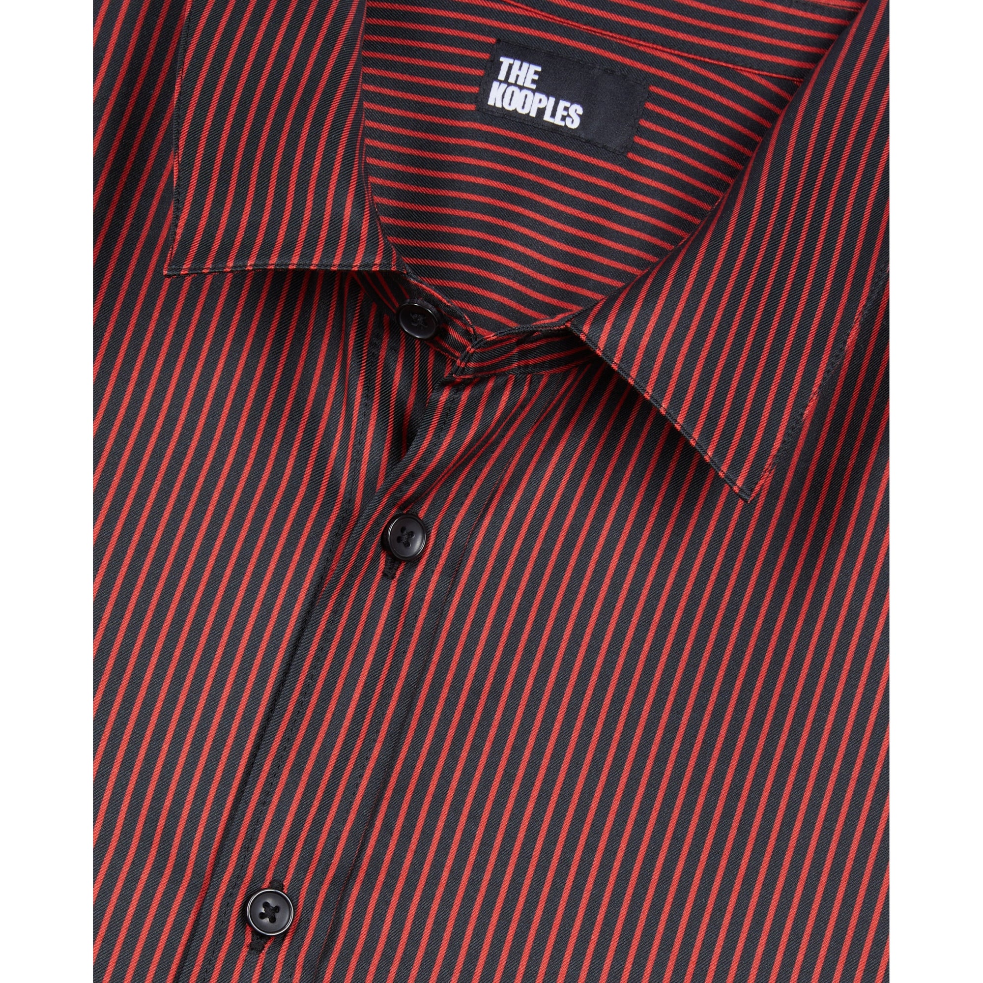 Striped Shirt | Men | Black x Red