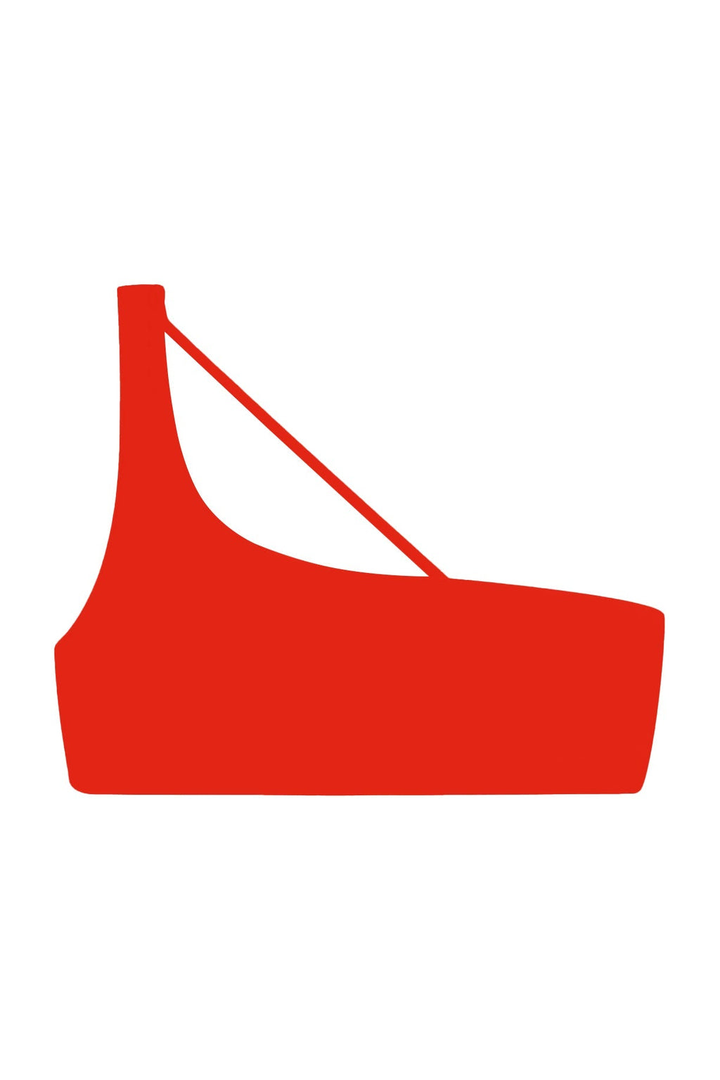 Apex One Shoulder Top | Coral Matte