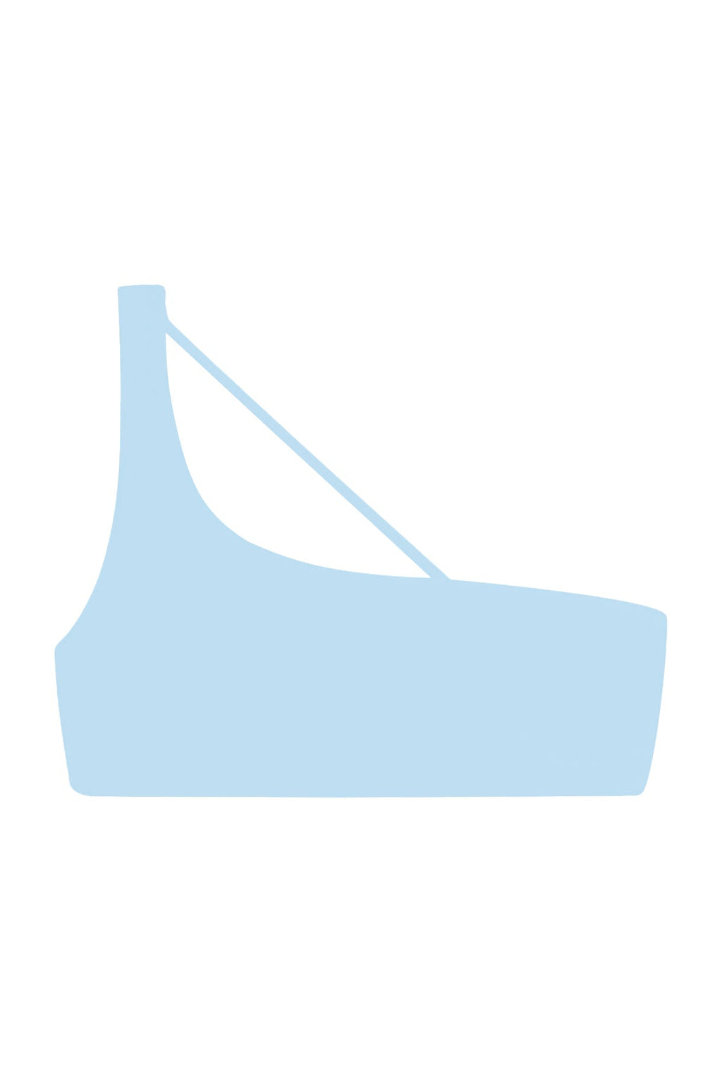 Apex One Shoulder Top | Sky Sheen