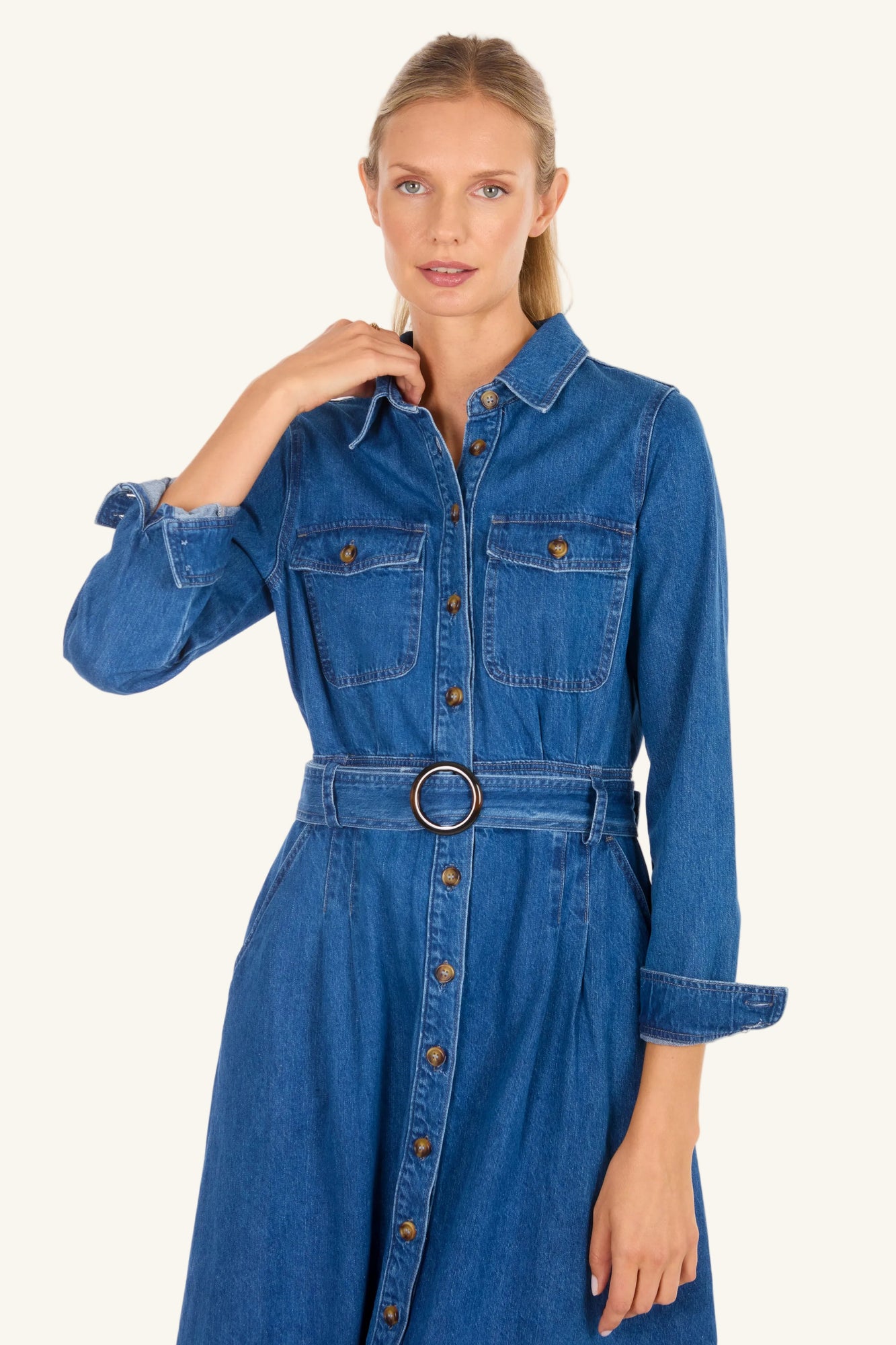 Arrowleigh Dress | Denim Garment Wash