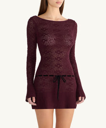 Vivienne Long Sleeve Mini Dress | Port