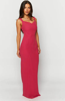 Astrid Chiffon Maxi Dress | Pink