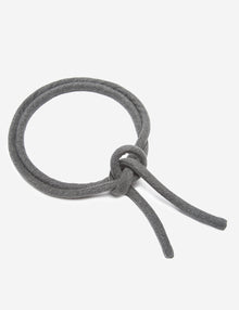 Womens | The Cashmere Tube Belt | Charcoal