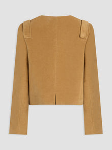 Aubrey Cropped Jacket | Camel