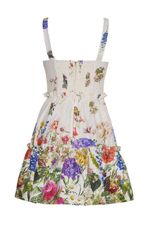 Audrey Dress | Bloom Border Egret