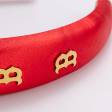 Bijoux Sport by Luv Aj MLB Satin Logo Headband | Boston Red Sox