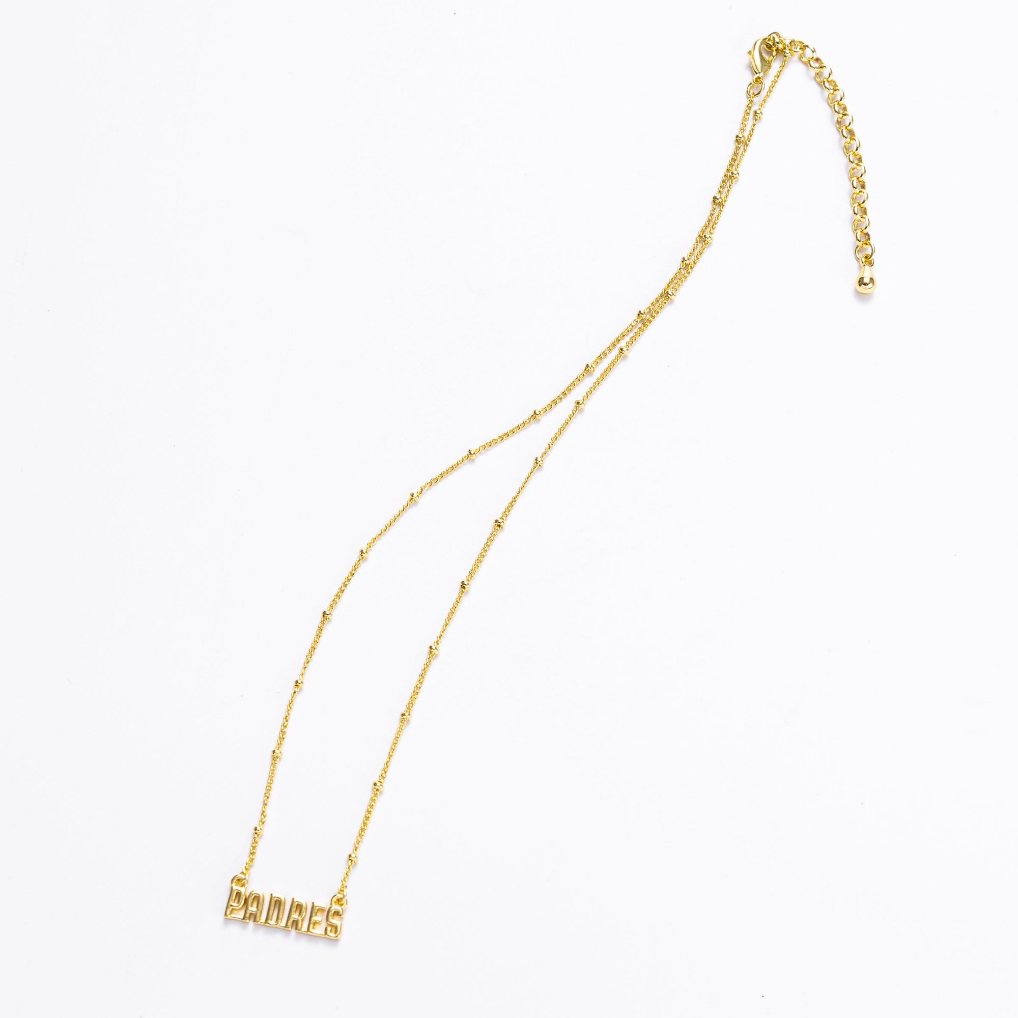 Bijoux Sport by Luv Aj MLB Nameplate Pendant Necklace | San Diego Padres | Gold