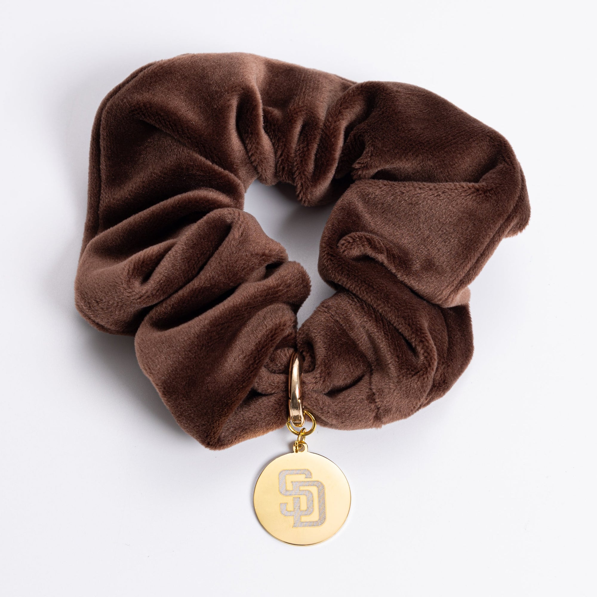 Bijoux Sport by Luv Aj MLB Velvet Twister with Logo Charm | San Diego Padres