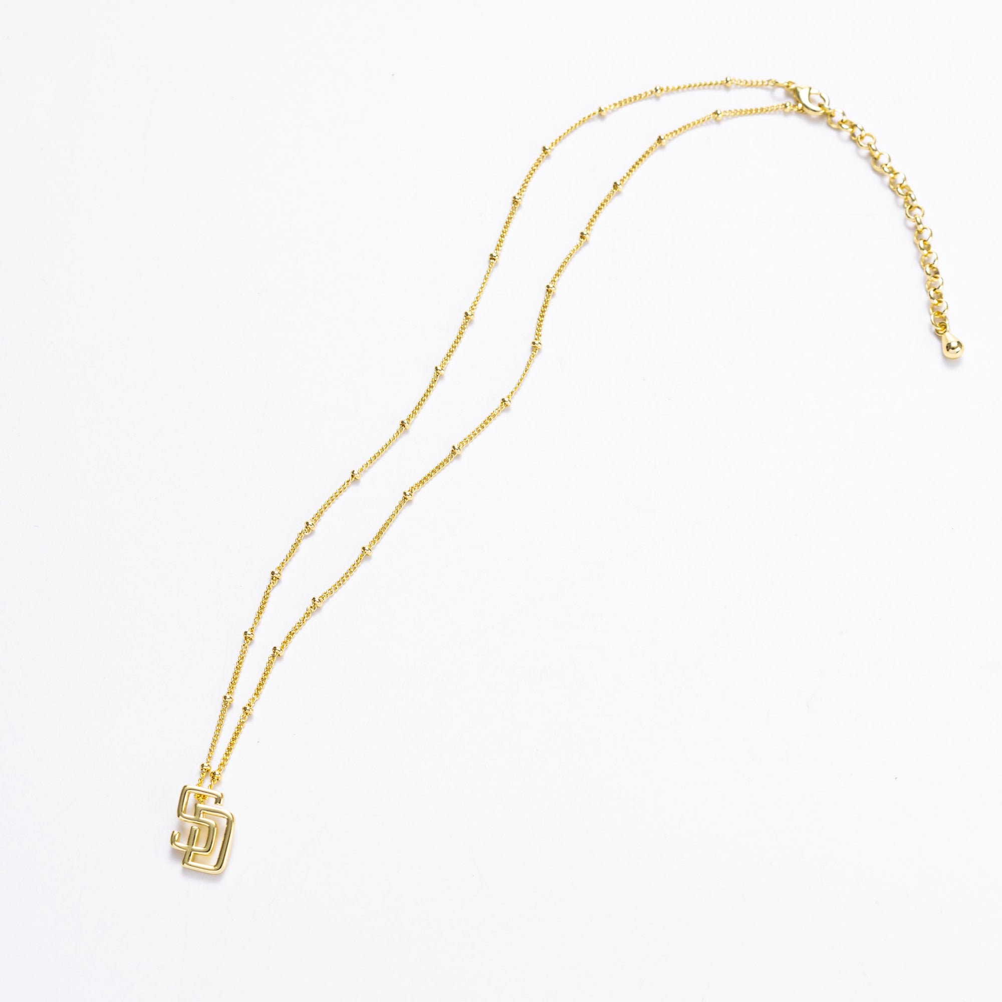 Bijoux Sport by Luv Aj MLB Logo Pendant Necklace | San Diego Padres | Gold