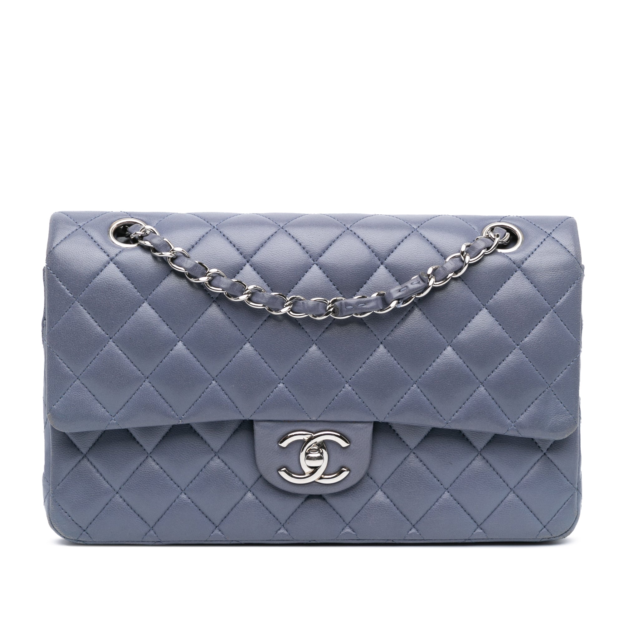 Chanel | Pre-Owned Medium Classic Lambskin Double Flap | Purple