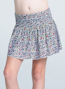 Kids | Retro Doodles Smocked Skirt | Multi
