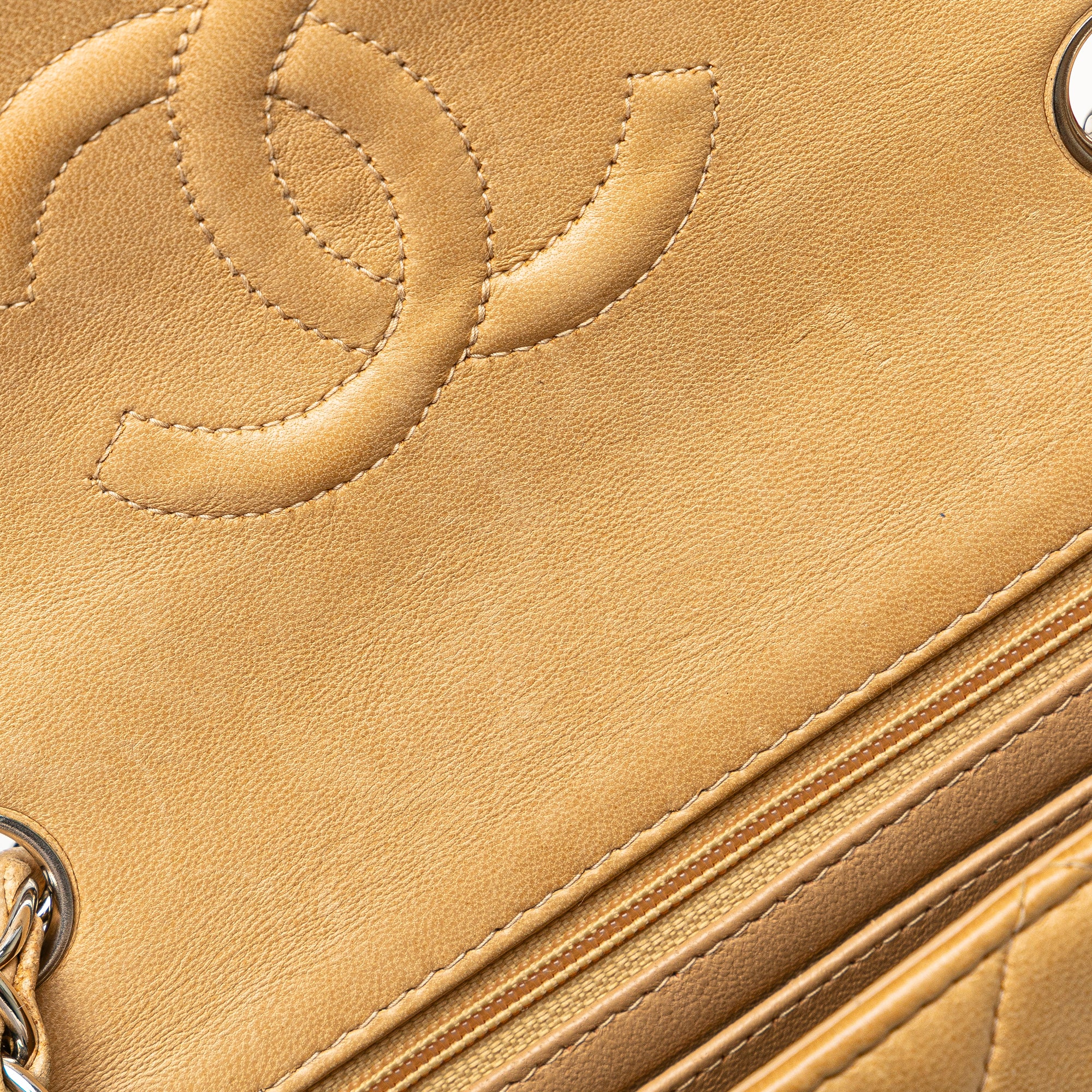 Chanel | Pre-Owned Mini Square Classic Lambskin Single Flap | Brown/Light Brown