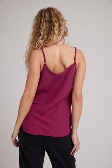 Frayed Cami - Dark Magenta