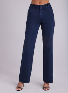 Sydney - Wide Leg Pant - Midnight Cosmos Wash