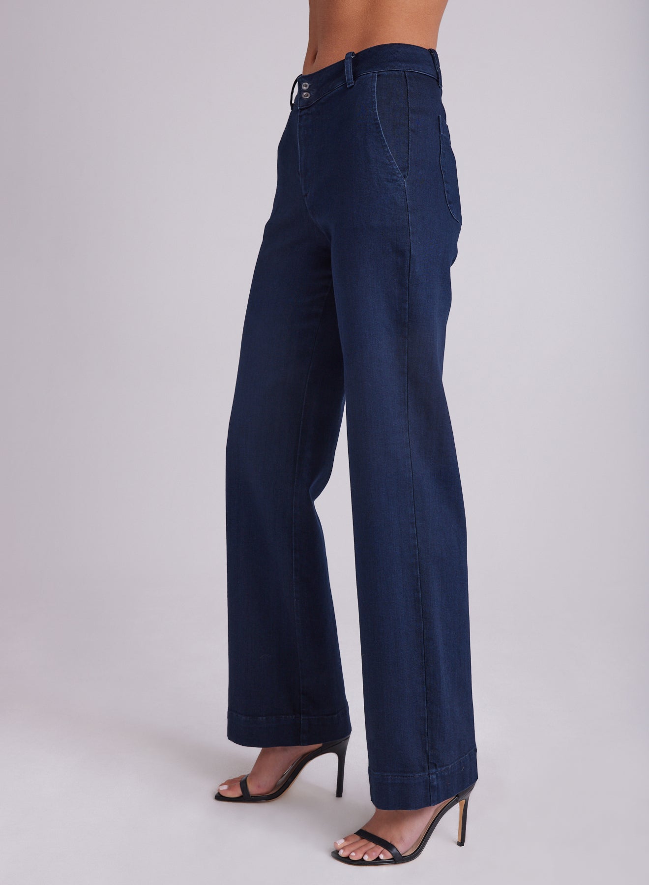 Sydney - Wide Leg Pant - Midnight Cosmos Wash