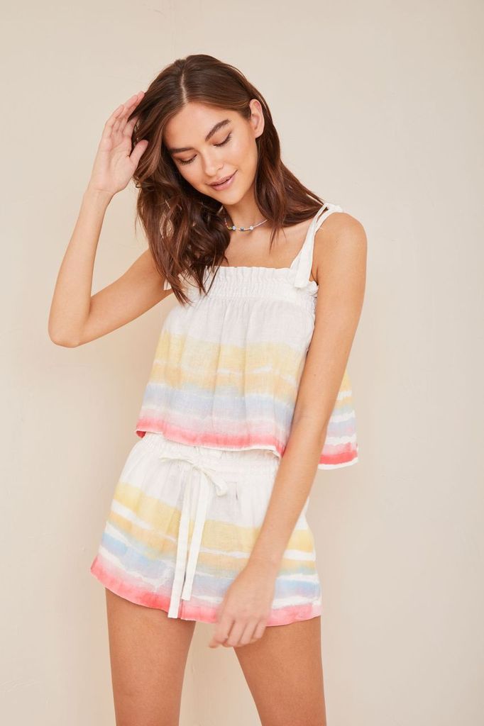 Bella DahlWatermelon Sugar Tie Shoulder Top - Painted Scala StripeTops