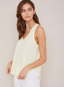 Scoop Neck Tank | Pale Chartreuse