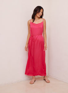 Cowl Neck Maxi Dress | Havana Pink