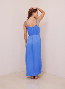 Cowl Neck Maxi Dress | Bahama Blue