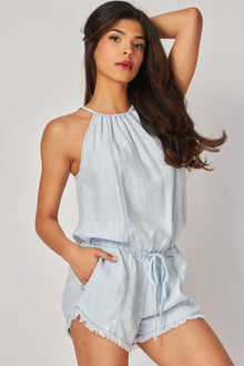 Seams Halter Romper | Shadow Seams