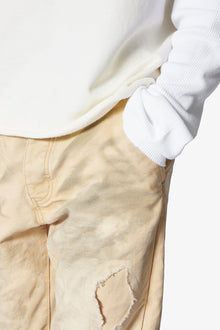 B710 Chino Chip Repaired Denim | Tan