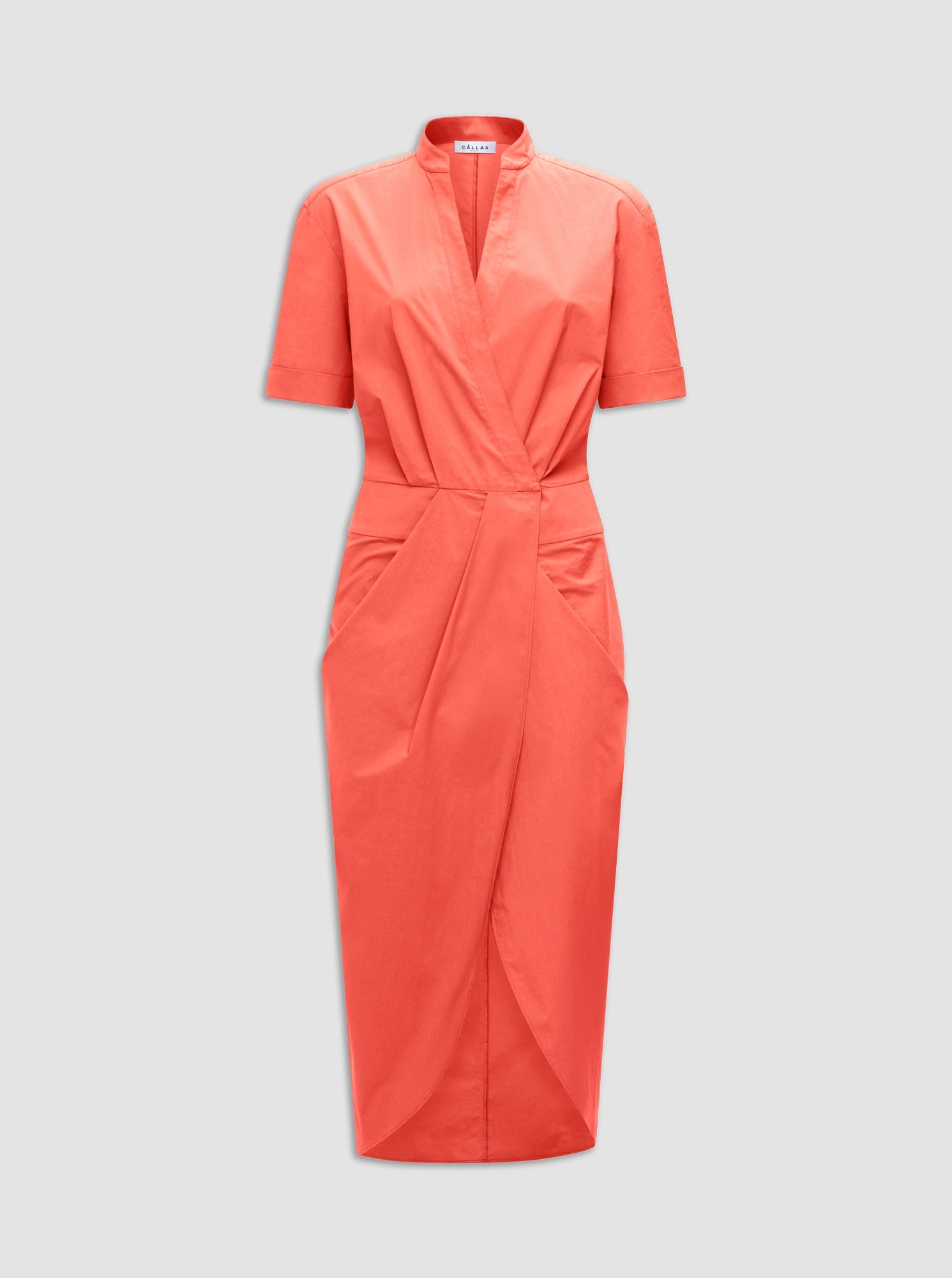 Bali Wrap Shirtdress | Coral