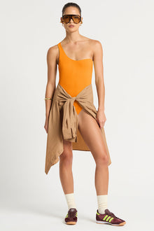 Zuri One Piece | Marigold/Espresso
