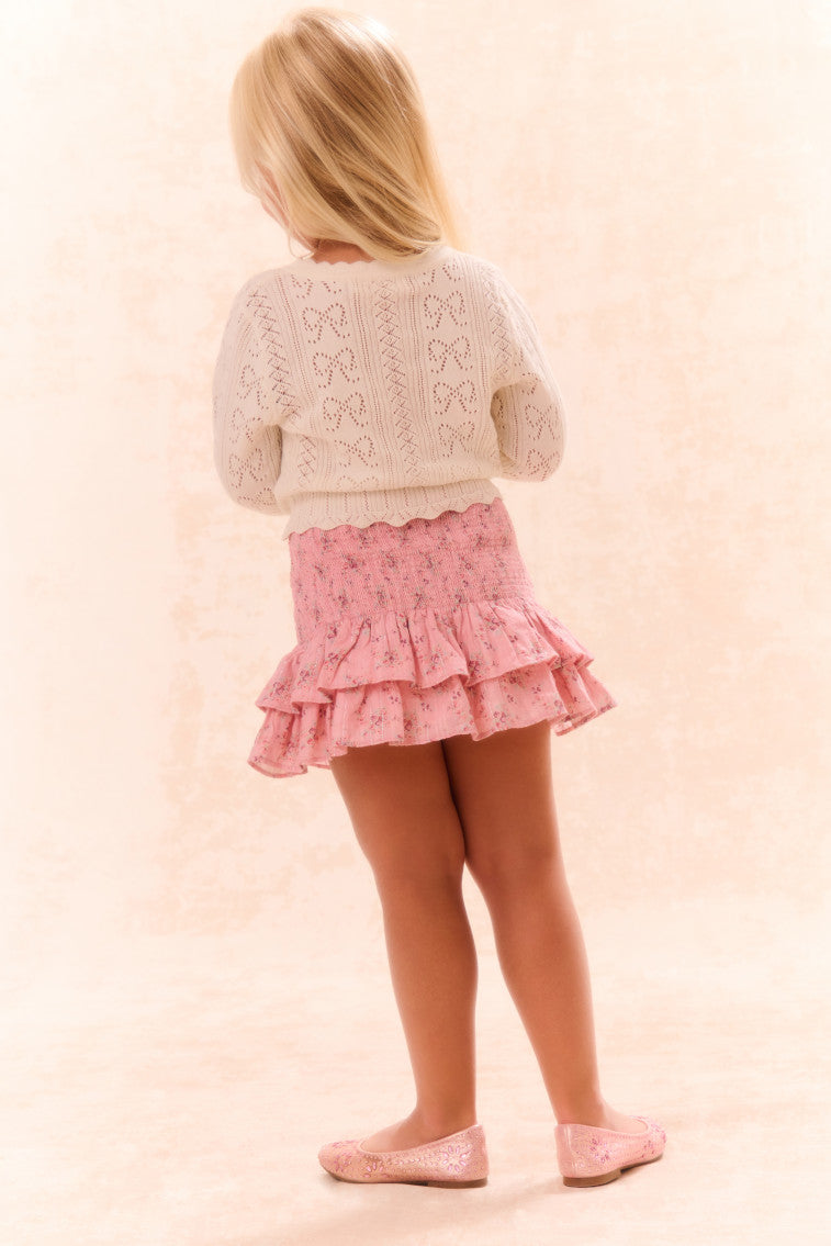 Girls Barlene Cardigan | Ivory